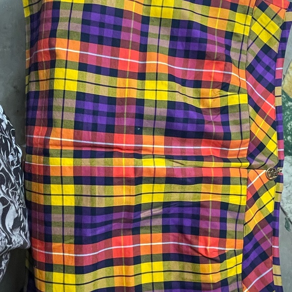 Purple yellow mixed coloured Skort - Picture 5 of 9